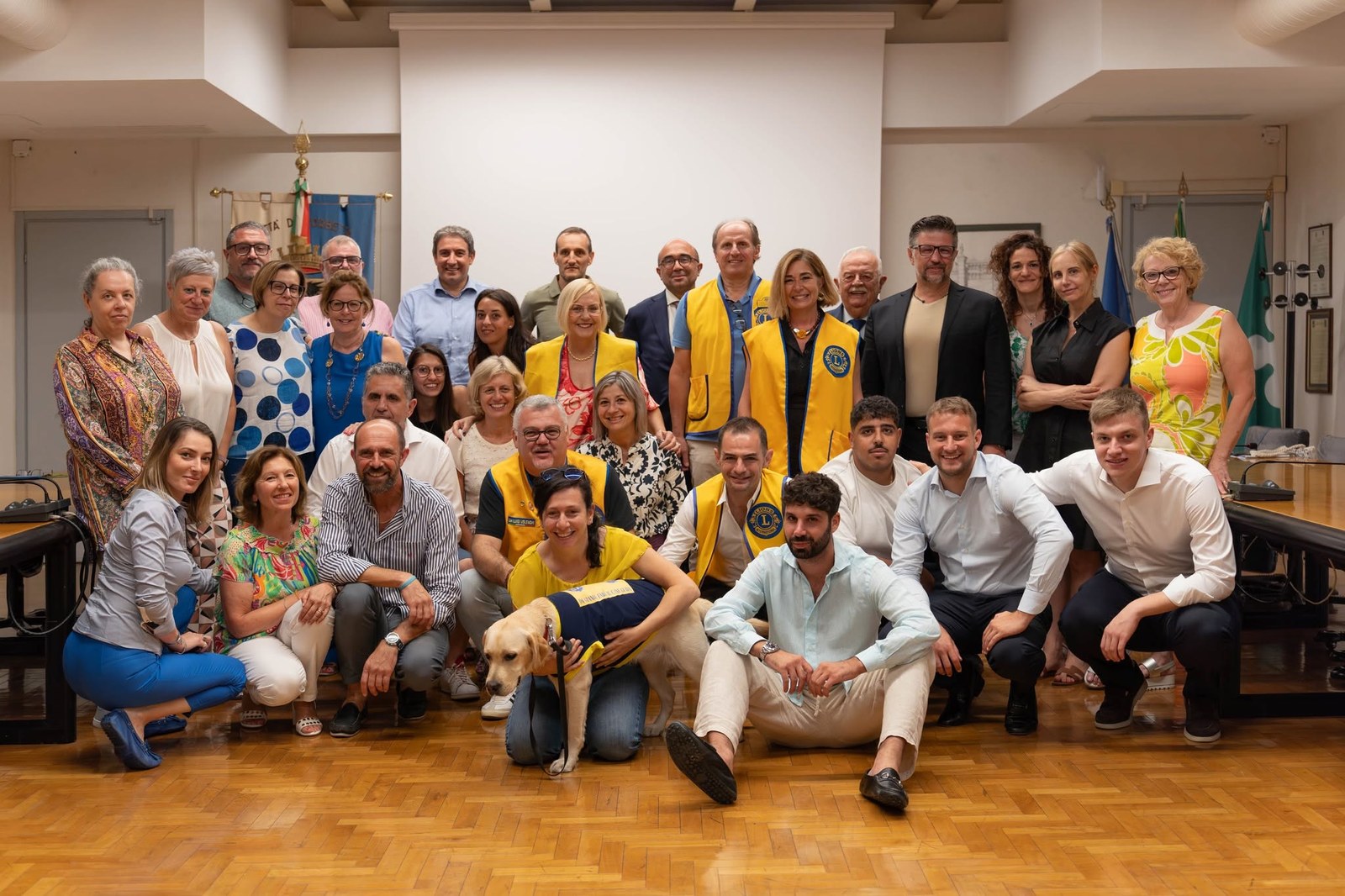 I soci fondatori del Lions Club Milano Ovest alla Charter Night