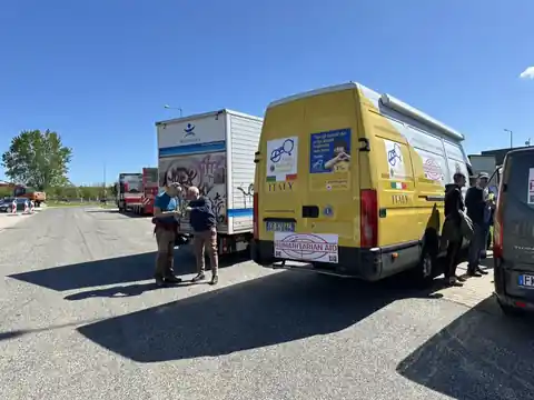 In sosta lungo la strada verso l’Ucraina