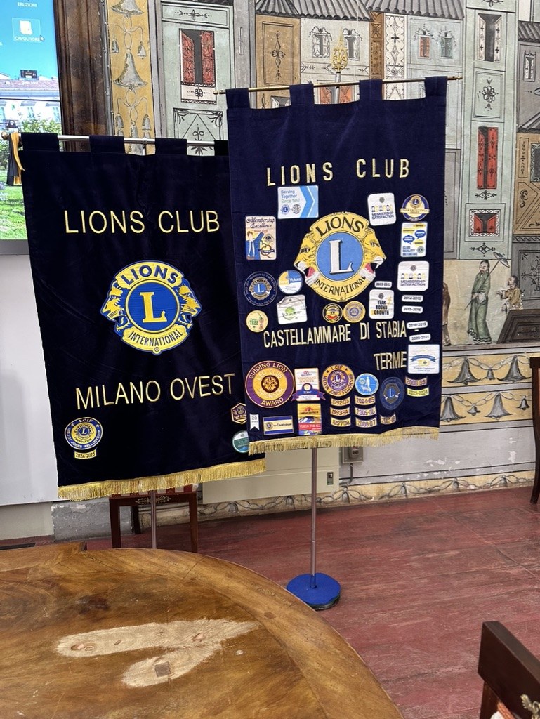 I labari del Lions Club Milano Ovest e del Lions Club Castellammare di Stabia Terme